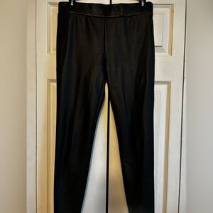 LOFT Black Faux Leather Leggings
